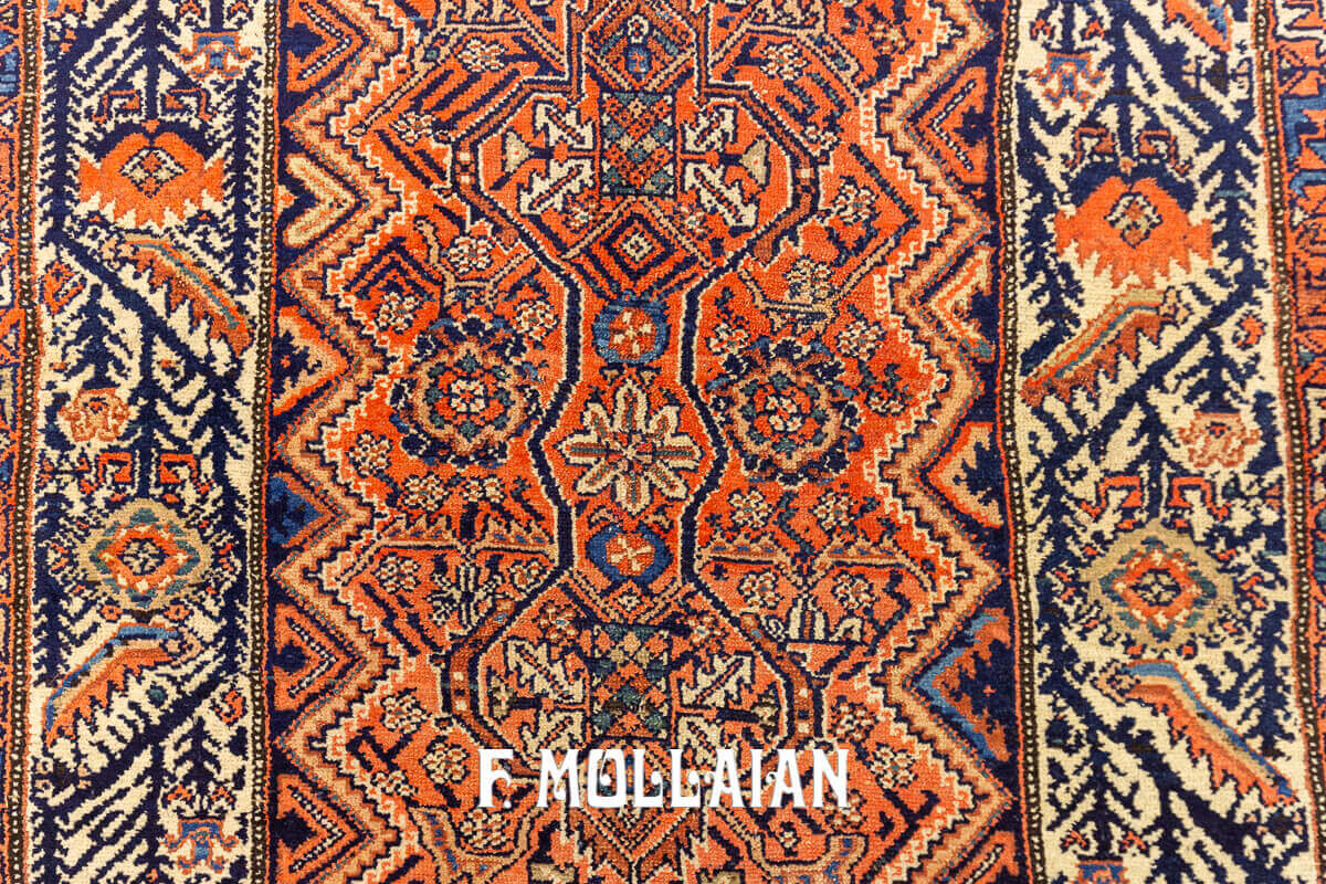 Malayer Rug, Antique Hand-Knotted Long runner Carpet n°:40953261